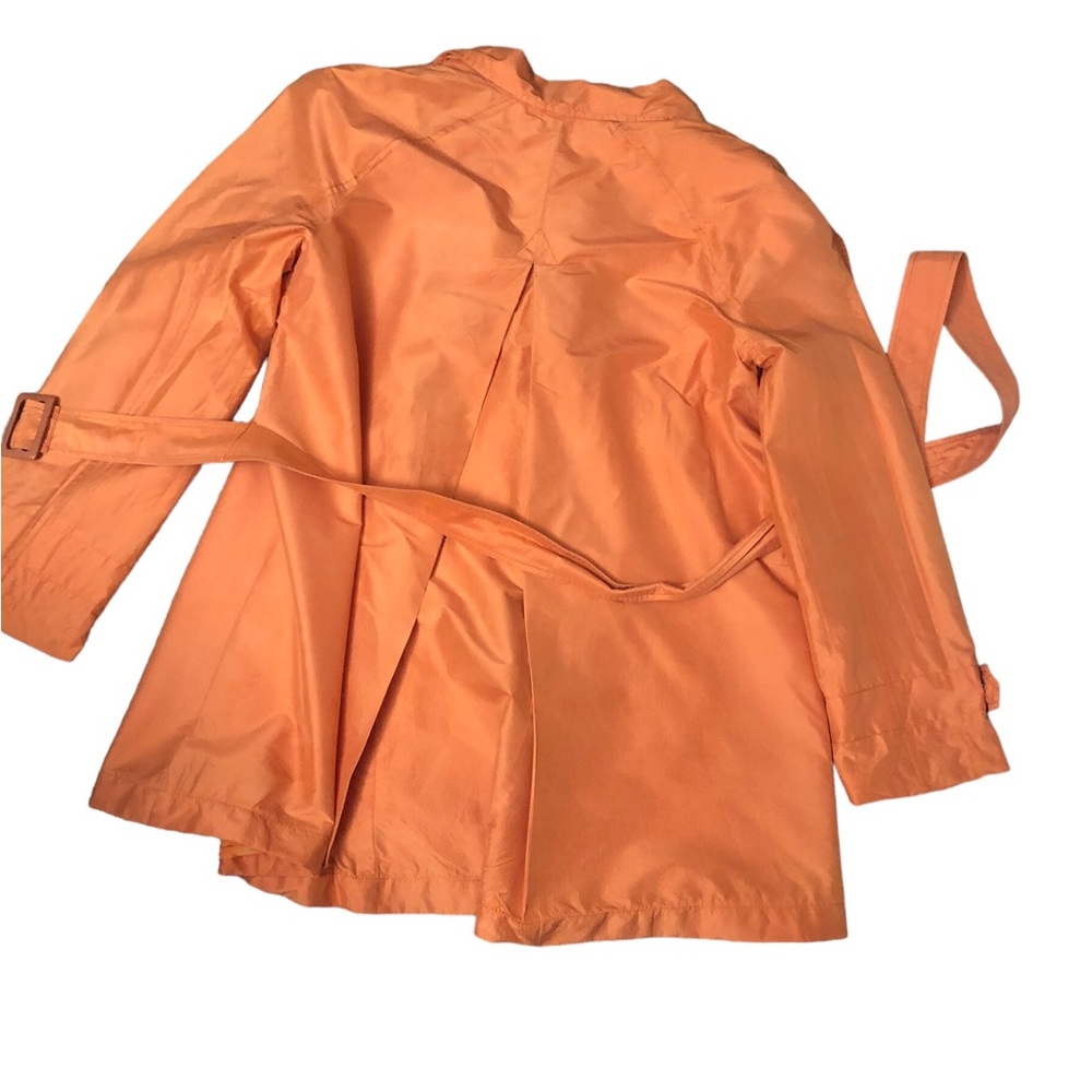 Saks Fifth Avenue Silk Orange Jacket Size L - Picture 5 of 11